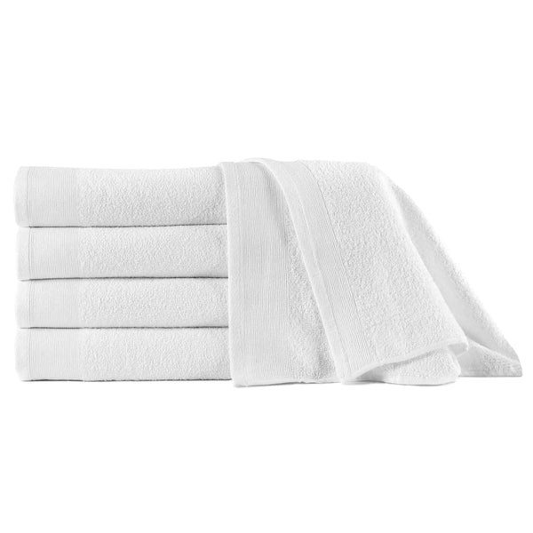 Douchehanddoeken 5 St 450 G/M² 70X140 Cm Katoen Wit