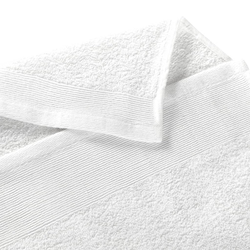 5-Delige Badhanddoekenset 450 G/M² 100X150 Cm Katoen Wit