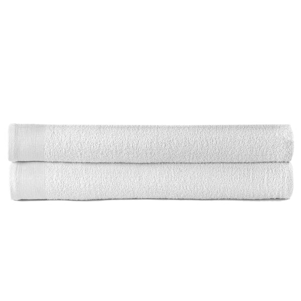 2-Delige Saunahanddoekenset 450 G/M² 80X200 Cm Katoen Wit