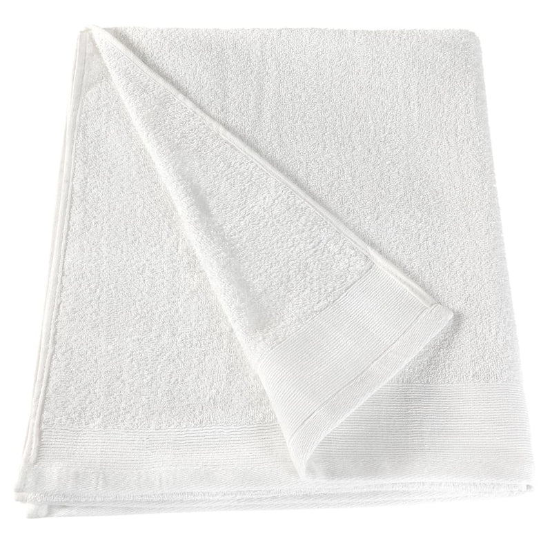 2-Delige Saunahanddoekenset 450 G/M² 80X200 Cm Katoen Wit