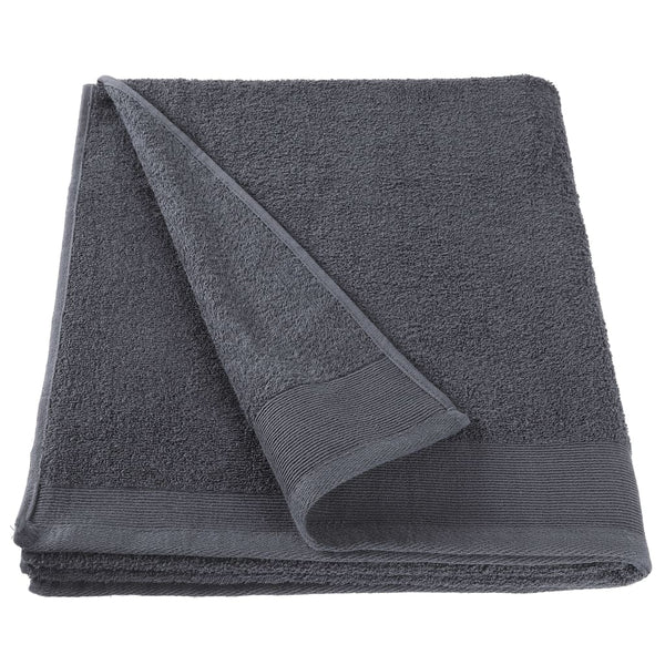 Handdoeken 2 St 450 G/M² 50X100 Cm Katoen Antraciet