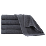 Douchehanddoeken 5 St 450 G/M² 70X140 Cm Katoen Antraciet