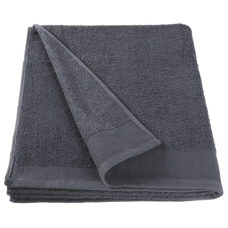Douchehanddoeken 5 St 450 G/M² 70X140 Cm Katoen Antraciet