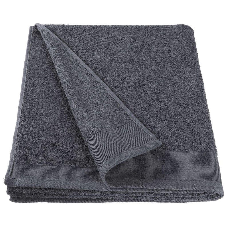5-Delige Badhanddoekenset 450 G/M² 100X150 Cm Katoen Antraciet