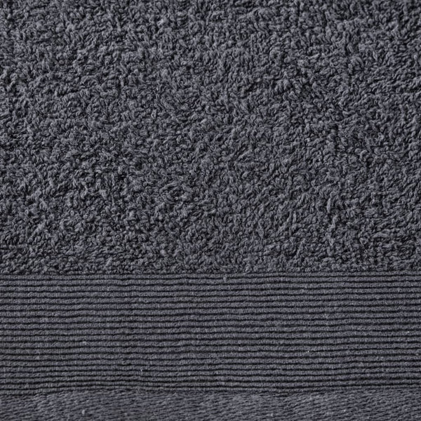 2-Delige Saunahanddoekenset 450 G/M² 80X200 Cm Katoen Antraciet
