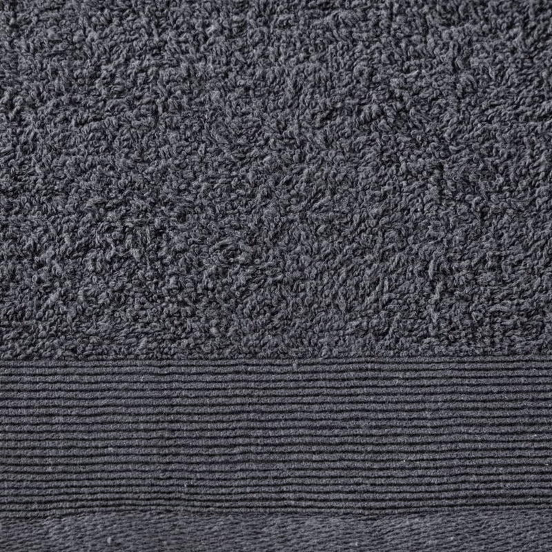 2-Delige Saunahanddoekenset 450 G/M² 80X200 Cm Katoen Antraciet