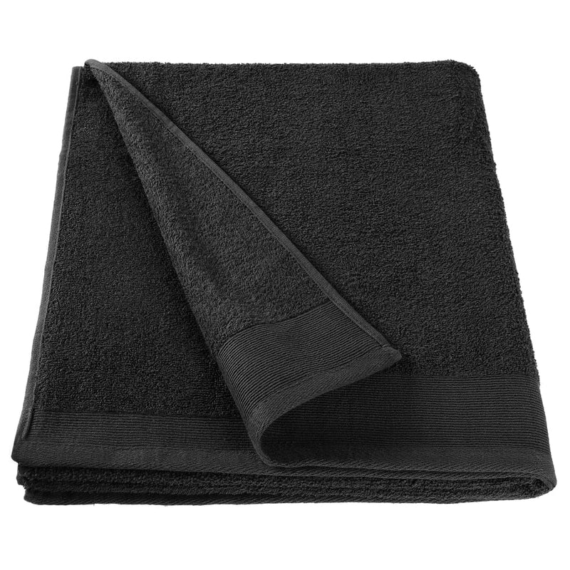 Douchehanddoeken 5 St 450 G/M² 70X140 Cm Katoen Zwart