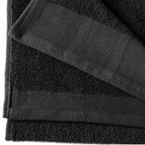 Douchehanddoeken 5 St 450 G/M² 70X140 Cm Katoen Zwart