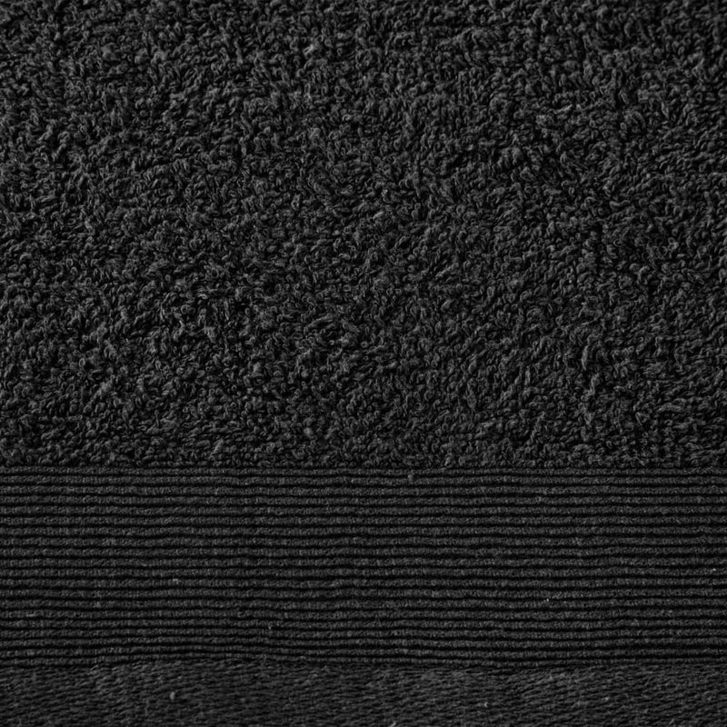 Douchehanddoeken 5 St 450 G/M² 70X140 Cm Katoen Zwart