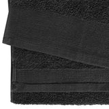 5-Delige Badhanddoekenset 450 G/M² 100X150 Cm Katoen Zwart