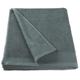 Handdoeken 5 St 450 G/M² 50X100 Cm Katoen Groen