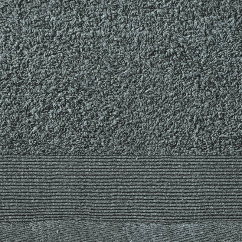 Handdoeken 5 St 450 G/M² 50X100 Cm Katoen Groen