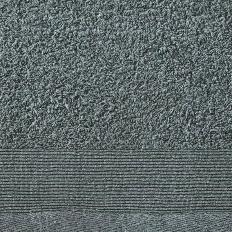 Douchehanddoeken 5 St 450 G/M² 70X140 Cm Katoen Groen