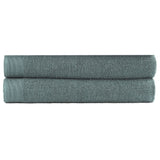2-Delige Badhanddoekenset 450 G/M² 100X150 Cm Katoen Groen