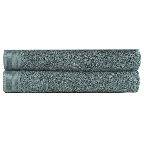 2-Delige Badhanddoekenset 450 G/M² 100X150 Cm Katoen Groen