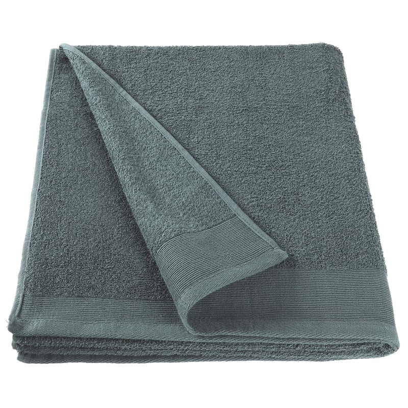 2-Delige Badhanddoekenset 450 G/M² 100X150 Cm Katoen Groen