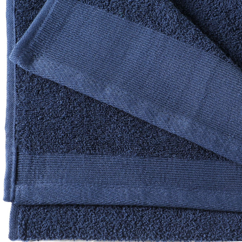 Handdoeken 5 St 450 G/M² 50X100 Cm Katoen Marineblauw
