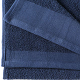 Handdoeken 2 St 450 G/M² 50X100 Cm Katoen Marineblauw