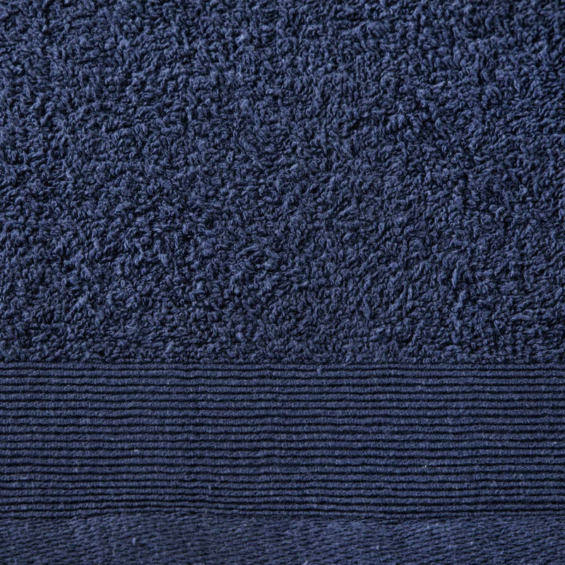 Handdoeken 2 St 450 G/M² 50X100 Cm Katoen Marineblauw