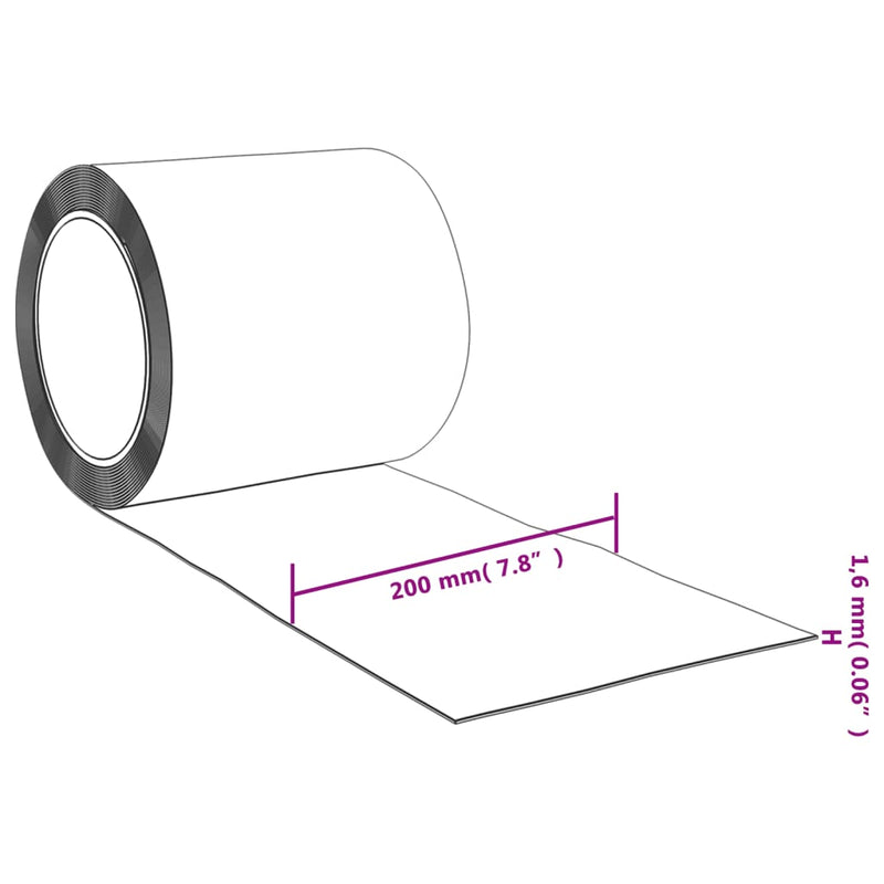 Strokengordijn Op Rol 1,6X200 Mm 25 M Pvc