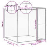 Kattenkooi 1,5X1,5X1,5 M Gegalvaniseerd Staal