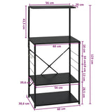 Magnetronkast 60X39,6X123 Cm Bewerkt Hout
