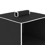 Kledingorganisers Hangend Met 4 Schappen Stof Zwart