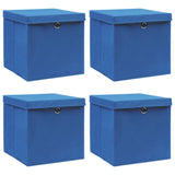 Opbergboxen Met Deksel 32X32X32 Cm Stof Zwart