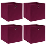 Opbergboxen Met Deksel 32X32X32 Cm Stof Zwart