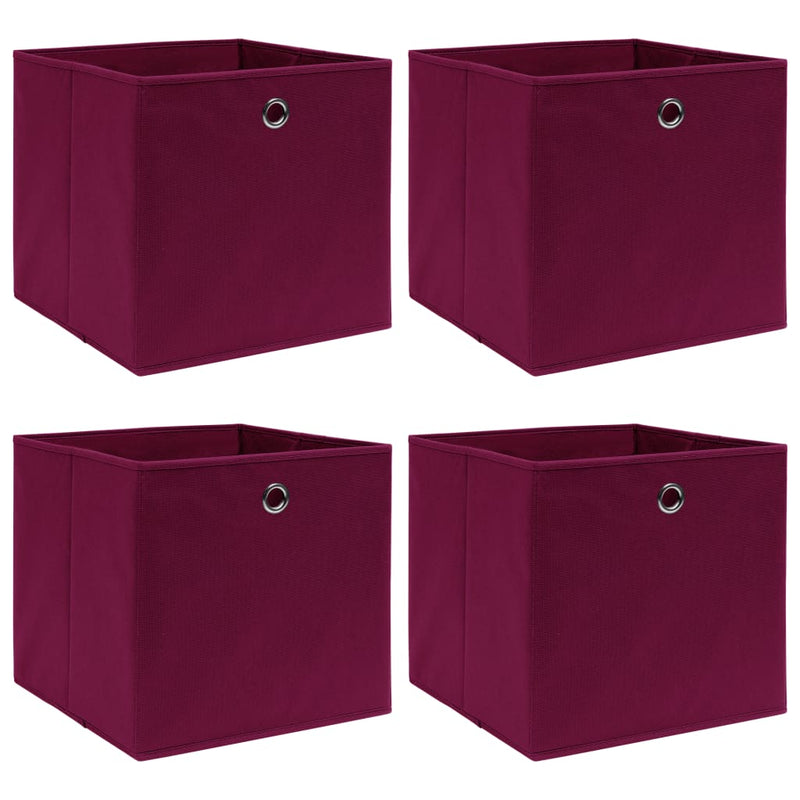 Opbergboxen Met Deksel 32X32X32 Cm Stof Zwart
