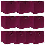 Opbergboxen Met Deksel 32X32X32 Cm Stof Zwart