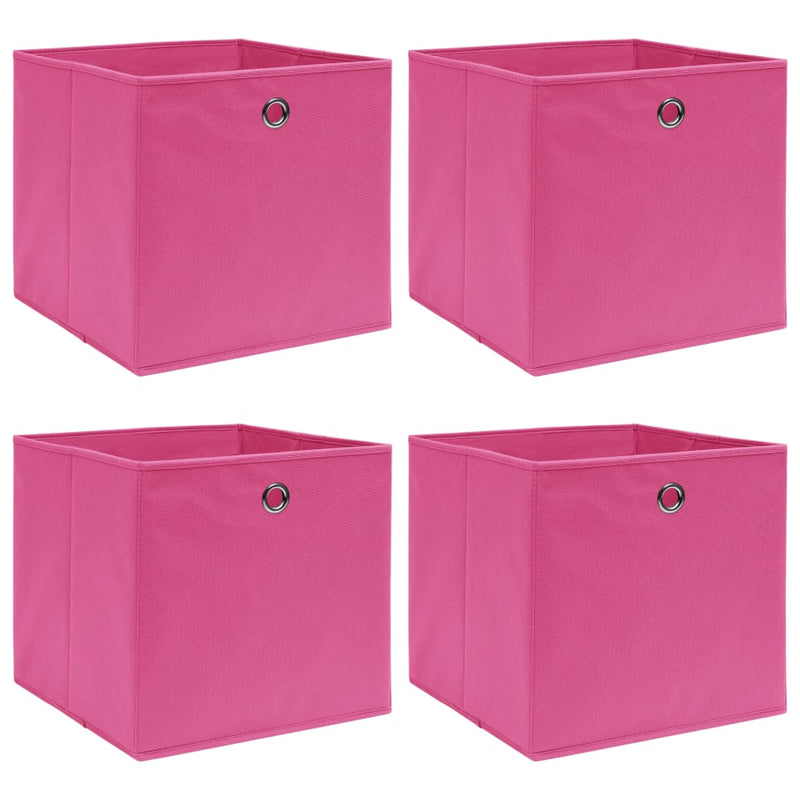 Opbergboxen Met Deksel 32X32X32 Cm Stof Zwart