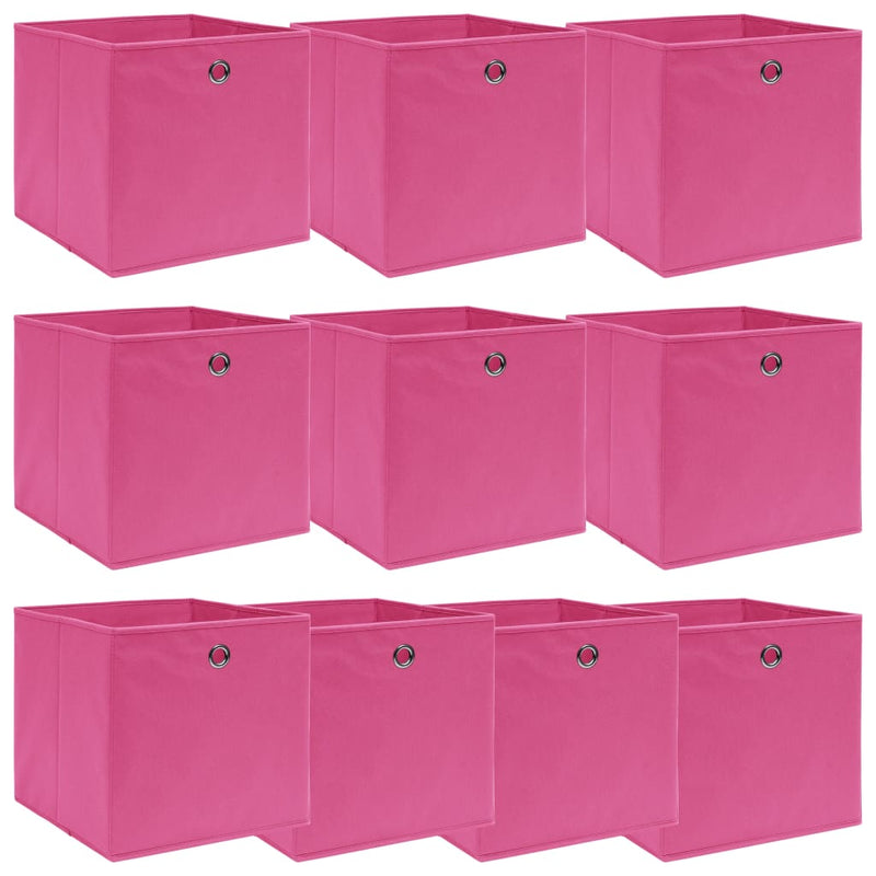Opbergboxen Met Deksel 32X32X32 Cm Stof Zwart