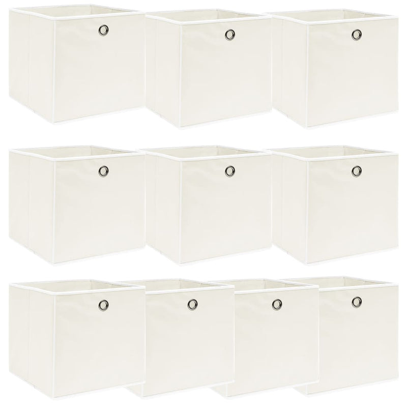 Opbergboxen Met Deksel 32X32X32 Cm Stof Zwart