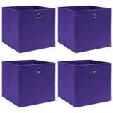 Opbergboxen Met Deksel 32X32X32 Cm Stof Zwart