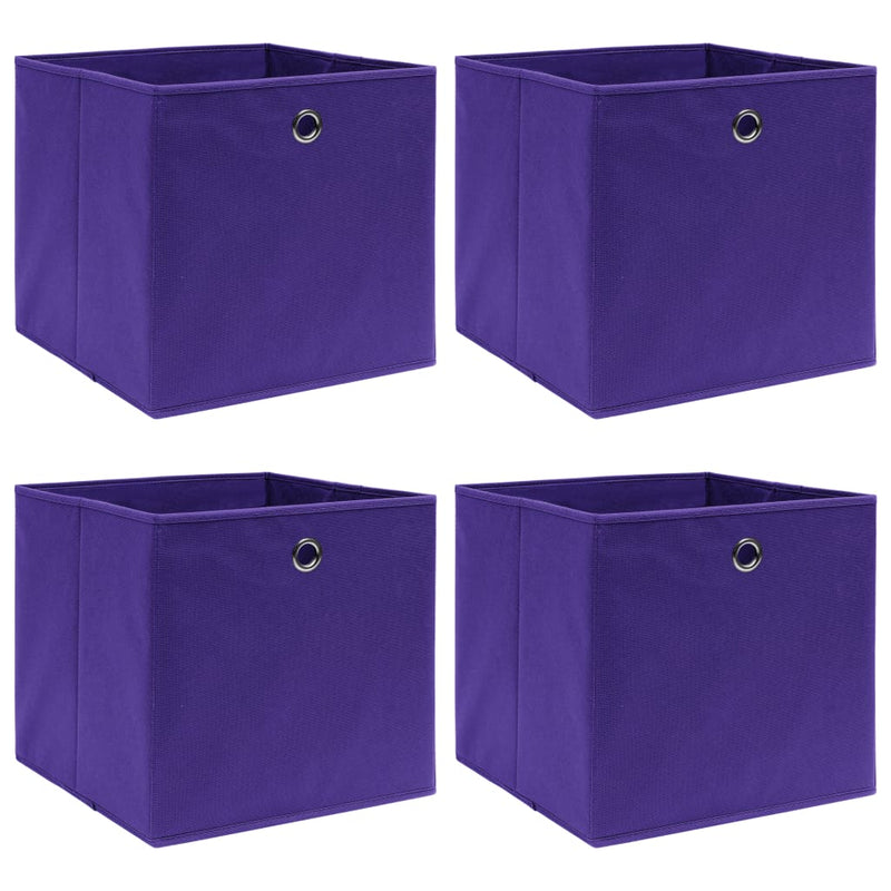 Opbergboxen Met Deksel 32X32X32 Cm Stof Zwart