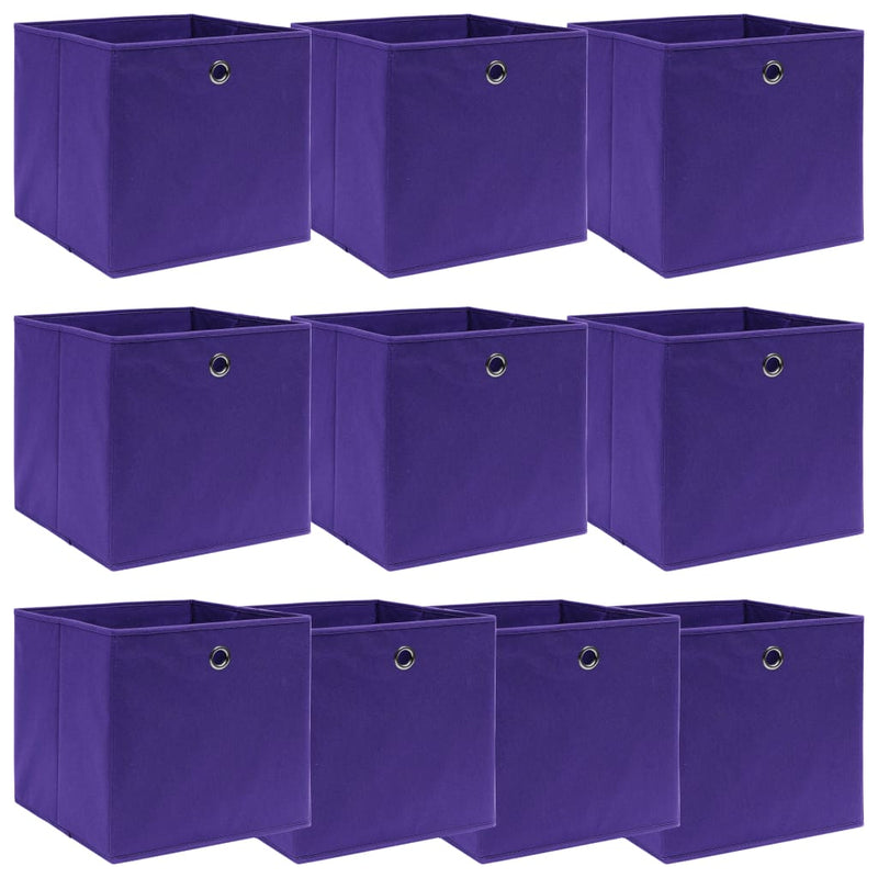 Opbergboxen Met Deksel 32X32X32 Cm Stof Zwart