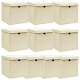 Opbergboxen Met Deksel 32X32X32 Cm Stof Zwart