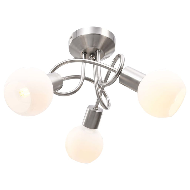 Plafondlamp Met Glazen Kappen Voor 3 X E14 Peertjes
