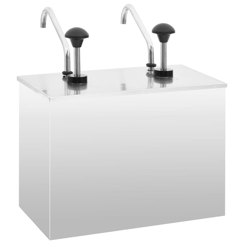 Sausdispenser 2X3,5 L Roestvrij Staal