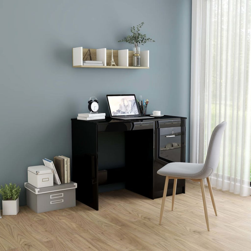 Bureau 100X50X76 Cm Bewerkt Hout Artisanaal Eikenkleur