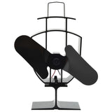 Kachelventilator Met 2 Vinnen Zwart