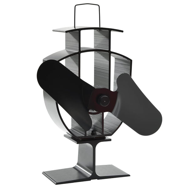 Kachelventilator Met 2 Vinnen Zwart