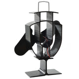 Kachelventilator Met 2 Vinnen Zwart