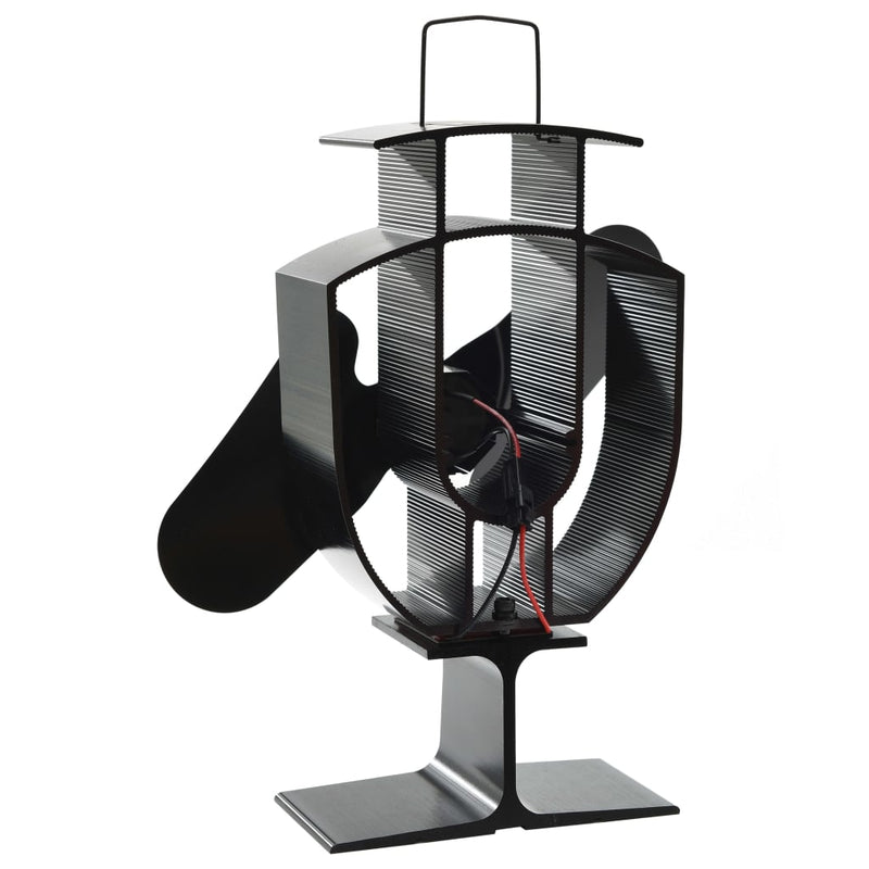 Kachelventilator Met 2 Vinnen Zwart