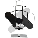 Kachelventilator Met 2 Vinnen Zwart