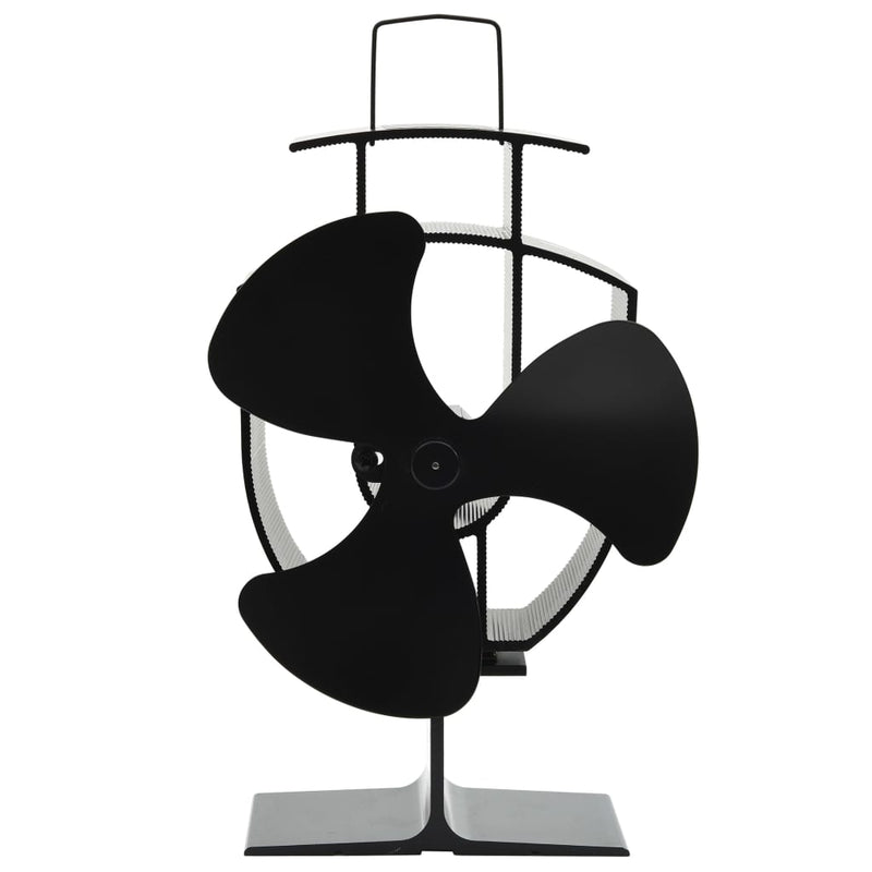 Kachelventilator Met 2 Vinnen Zwart