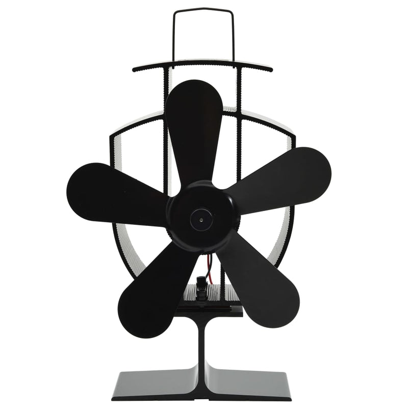 Kachelventilator Met 2 Vinnen Zwart