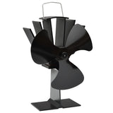 Kachelventilator Met 2 Vinnen Zwart