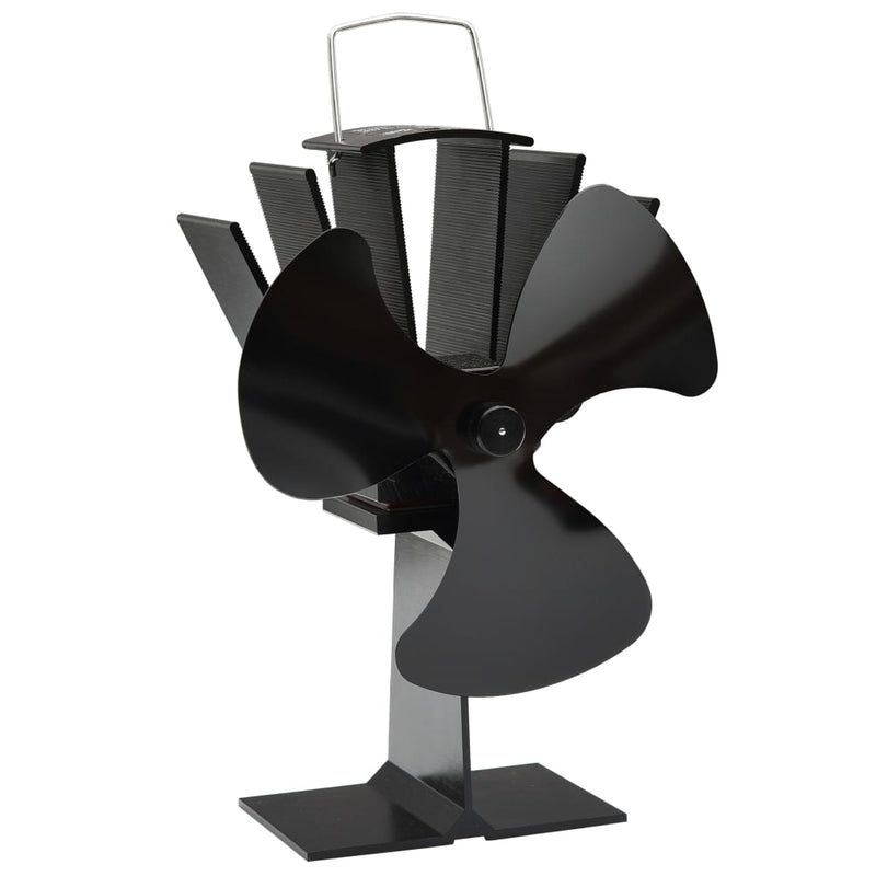 Kachelventilator Met 2 Vinnen Zwart